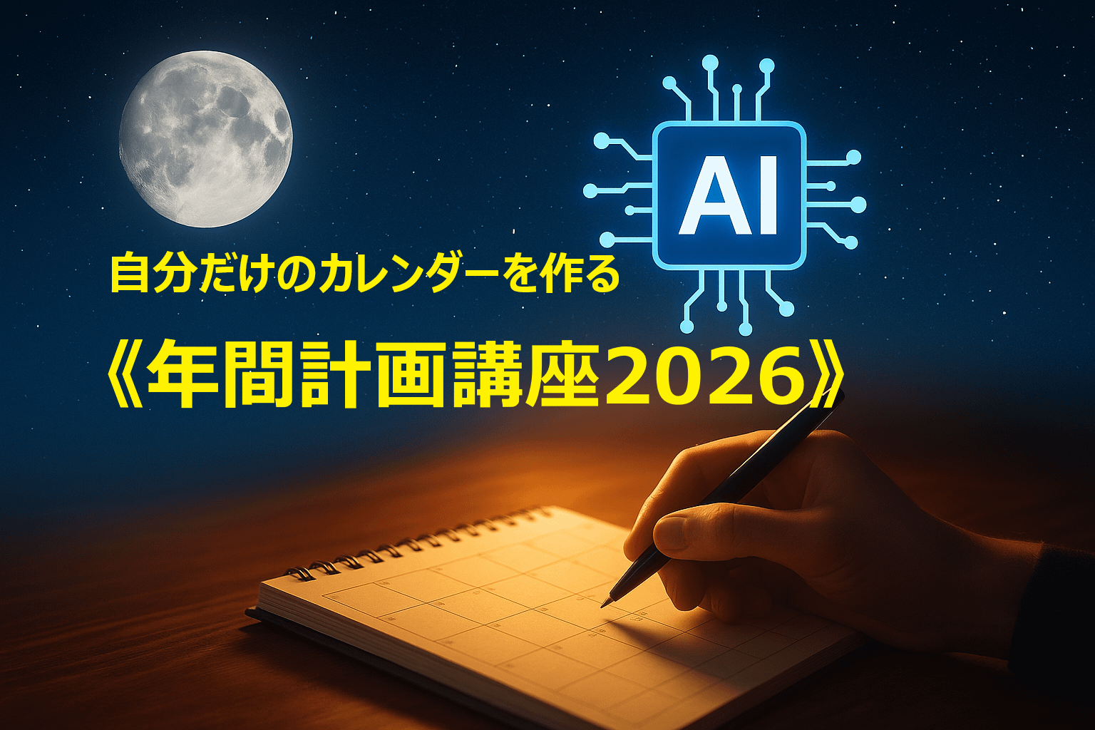 自分だけのカレンダーを作る《年間計画講座2026》